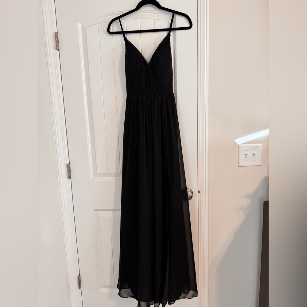 Azazie Black Maxi Dress